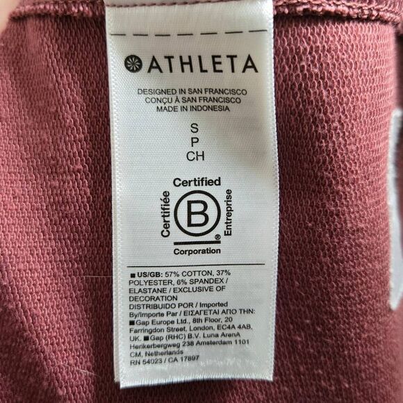 Athleta Retroterry Dress Size Small 1/4 Zip Pockets Comfort - Picture 5 of 6